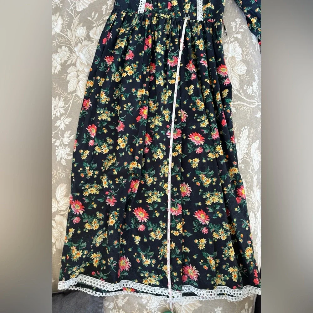 Batsheva x Laura Ashley black floral print dress - Picture 10 of 10